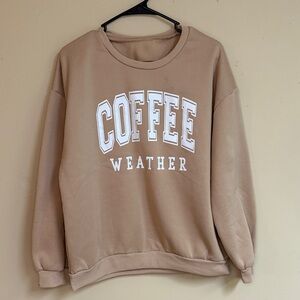 SHEIN Tan Crew Neck Sweater